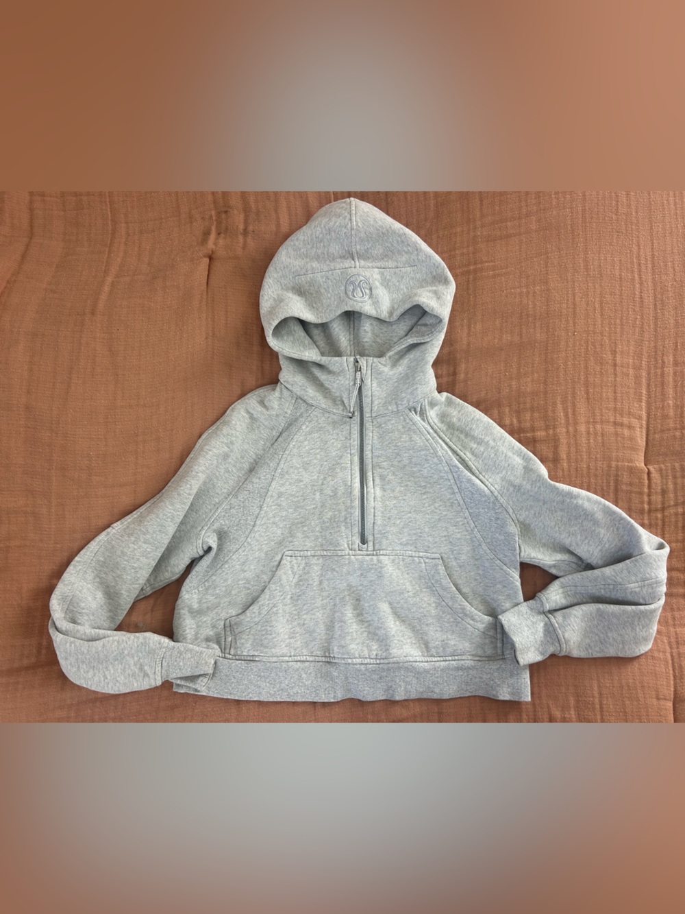 Lululemon Cropped Scuba 1/4 Zip Hoodie